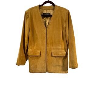 Terry Lewis Tan Suede 100% Leather Western Boho Jacket